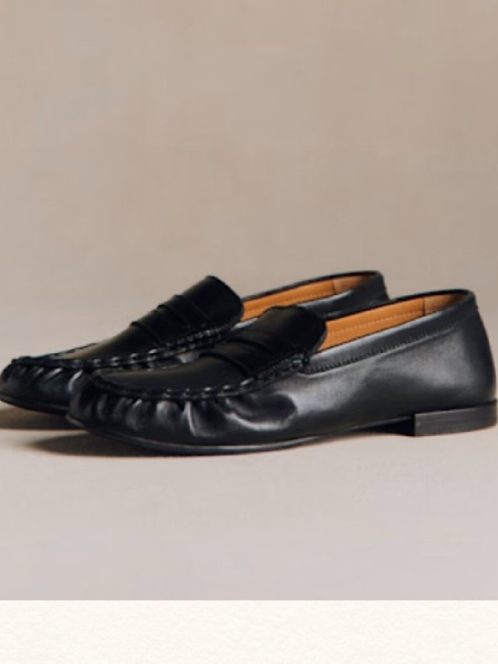 Sezane Marceau Loafers, black, size US10